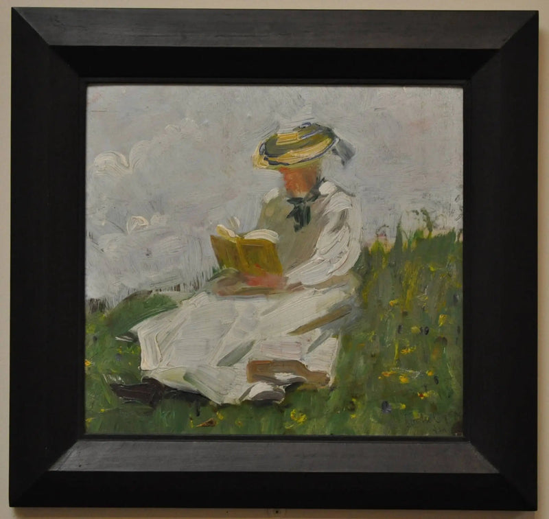 Yeşil içinde okuyan kadın - Franz Marc