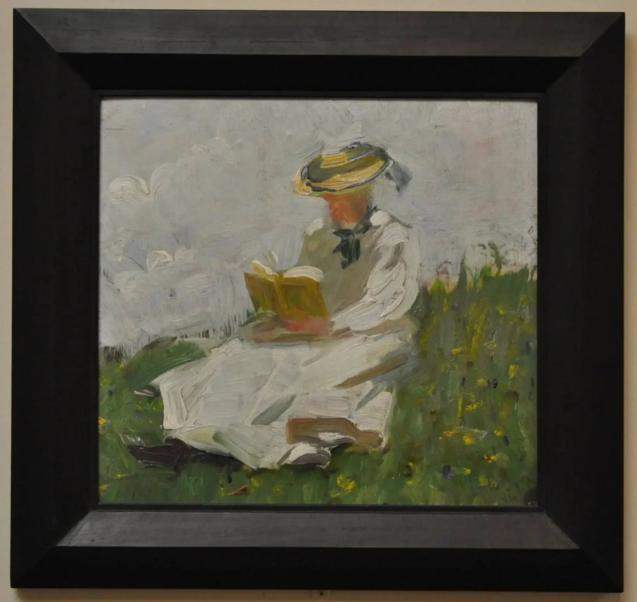 Yeşil içinde okuyan kadın - Franz Marc