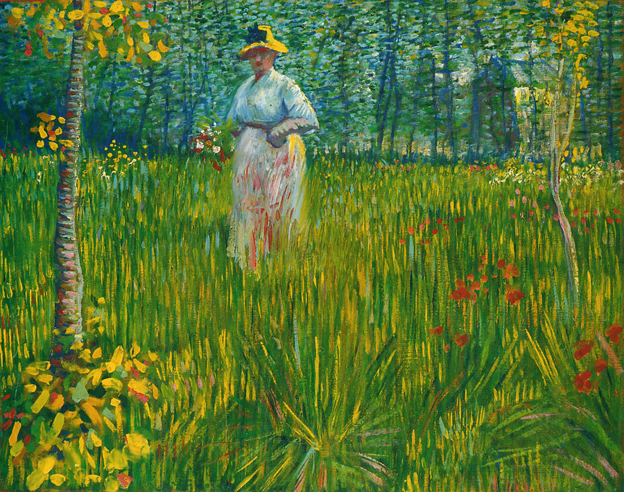 Bir bahçede kadın - Vincent van Gogh