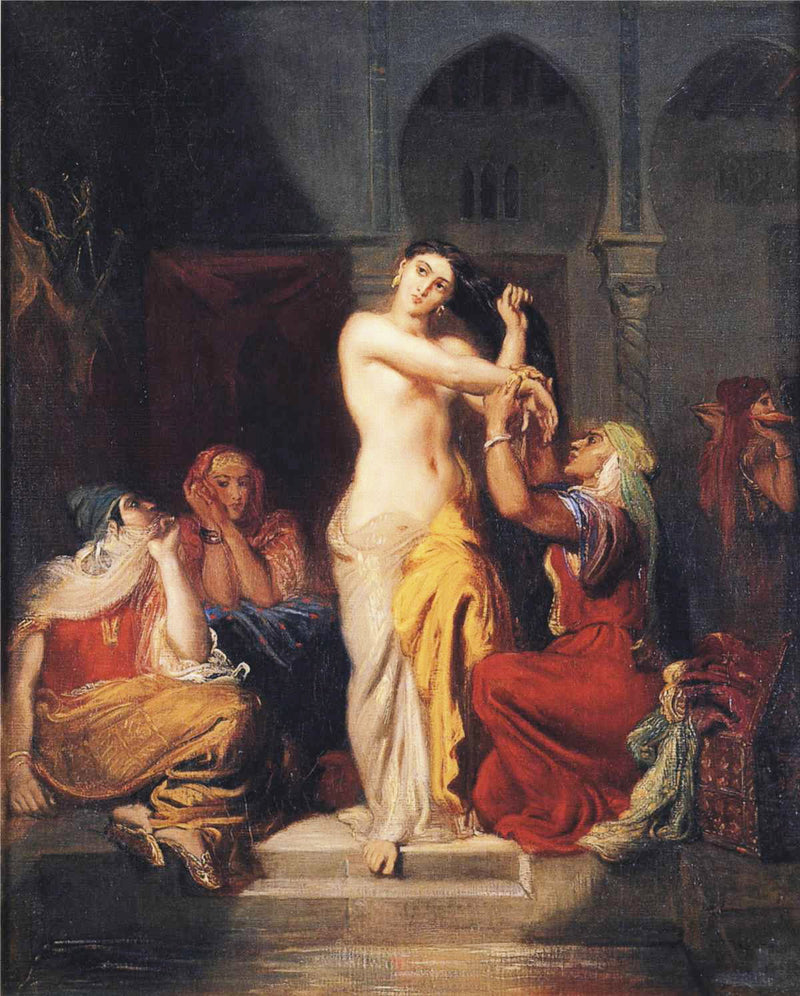 Müslüman kadın hamamdan çıkarken - Théodore Chassériau
