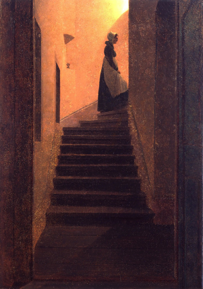 Işığa Yükselen Kadın - Caspar David Friedrich