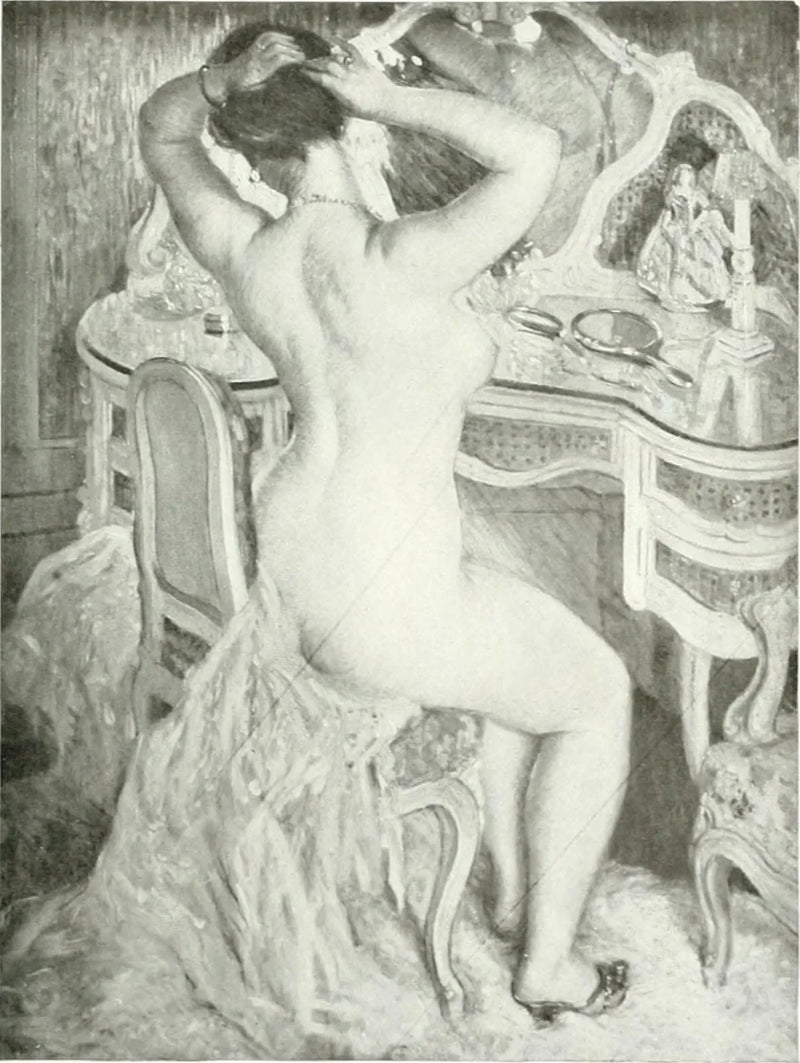 Çıplak kadın tuvaletinde - Frederick Carl Frieseke