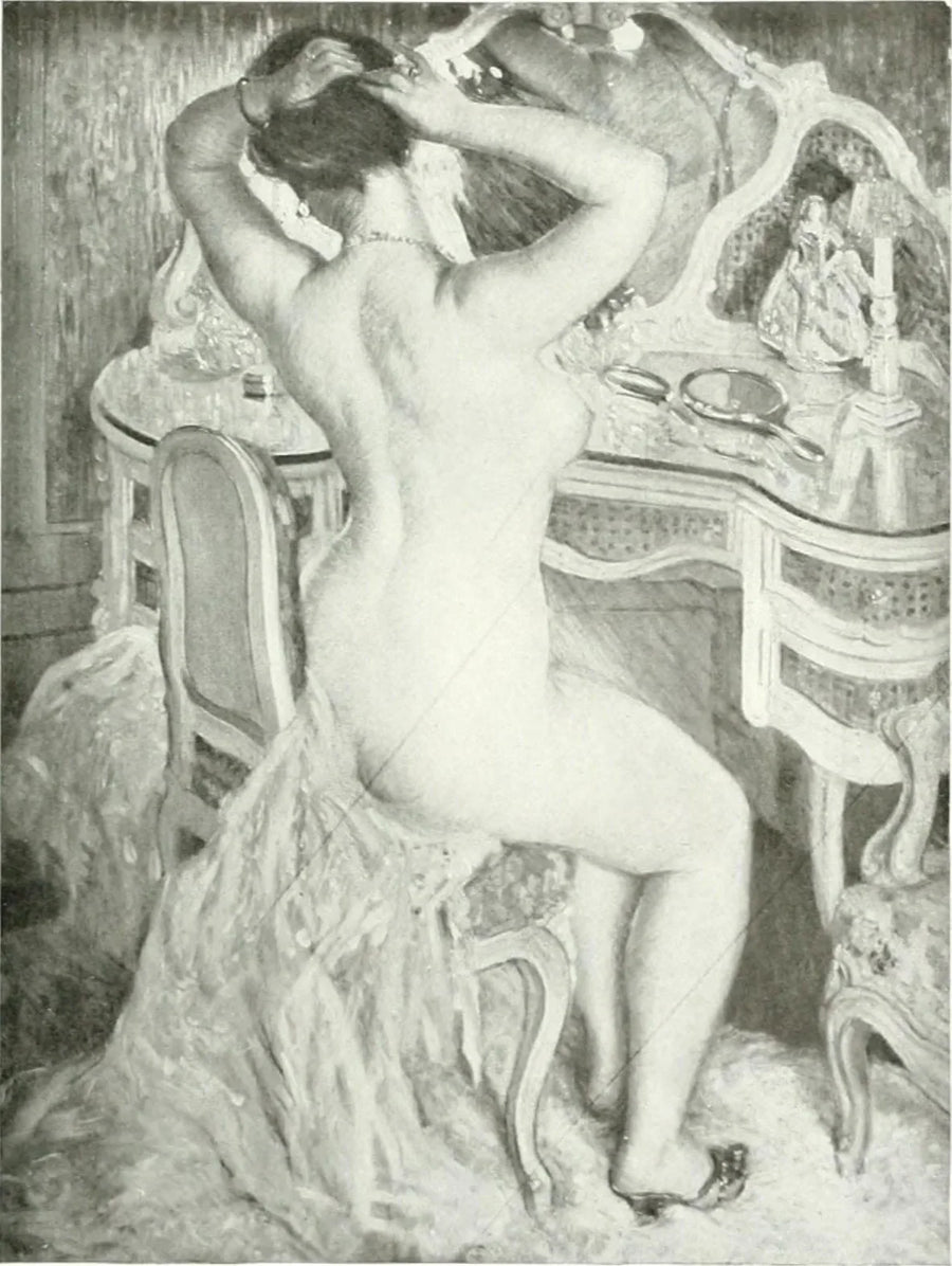 Çıplak kadın tuvaletinde - Frederick Carl Frieseke