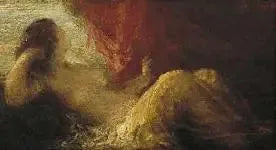 Çıplak kadın uzanmış - Henri Fantin-Latour
