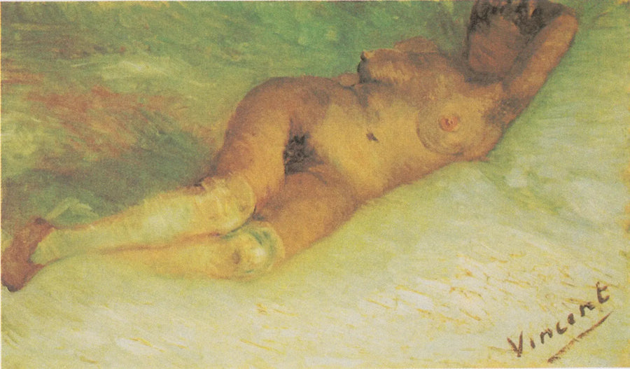 Yatarak Duran Çıplak Kadın - Vincent van Gogh