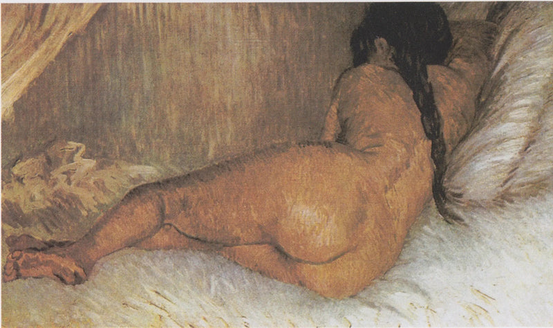 Sırtı dönük yatan çıplak kadın - Vincent van Gogh