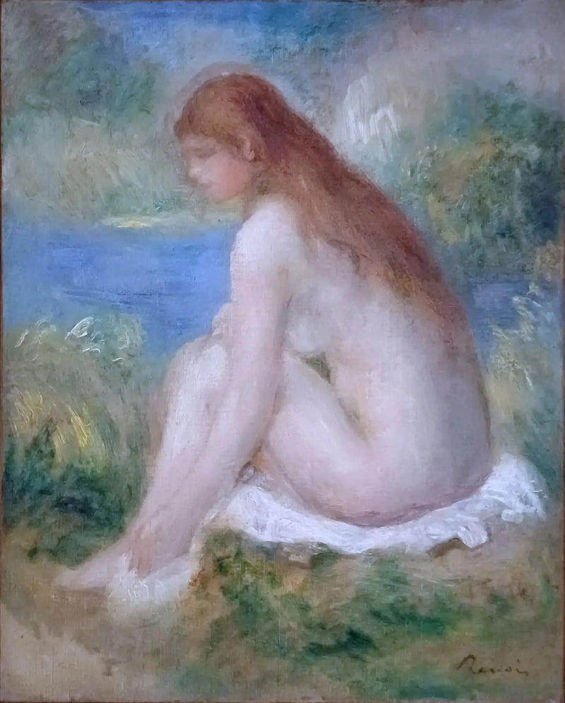 Oturan çıplak kadın - Pierre-Auguste Renoir