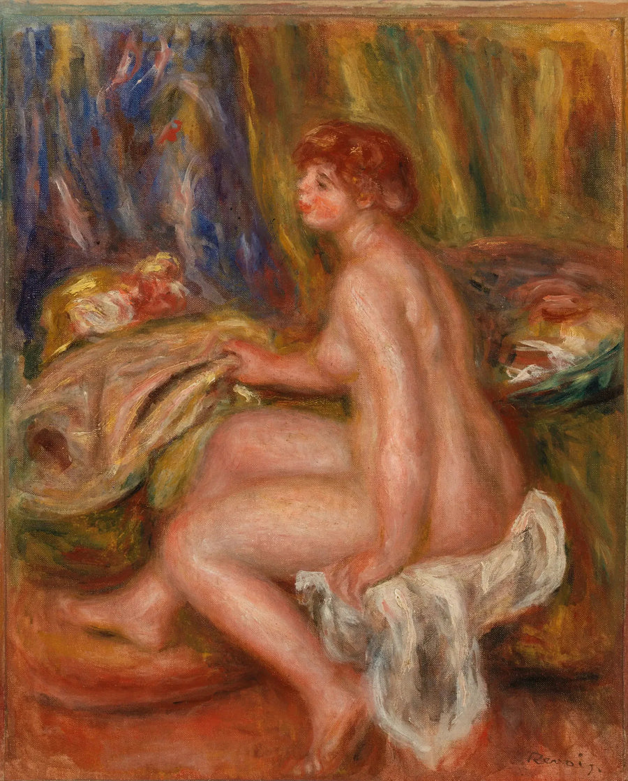 Yarı çıplak kadın, profilden görünüm - Pierre-Auguste Renoir