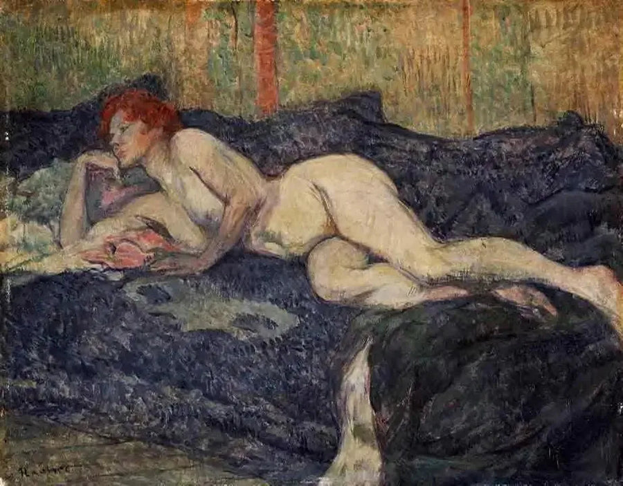 Divanda Yatan Çıplak Kadın - Henri de Toulouse-Lautrec