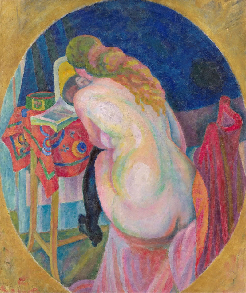 Çıplak kadın okurken - Robert Delaunay