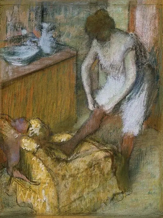 Çorap Giyen Kadın - Edgar Degas