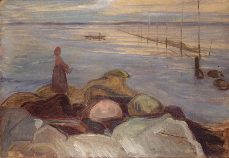 Denizde Åsgardstrand'da Kadın - Edvard Munch