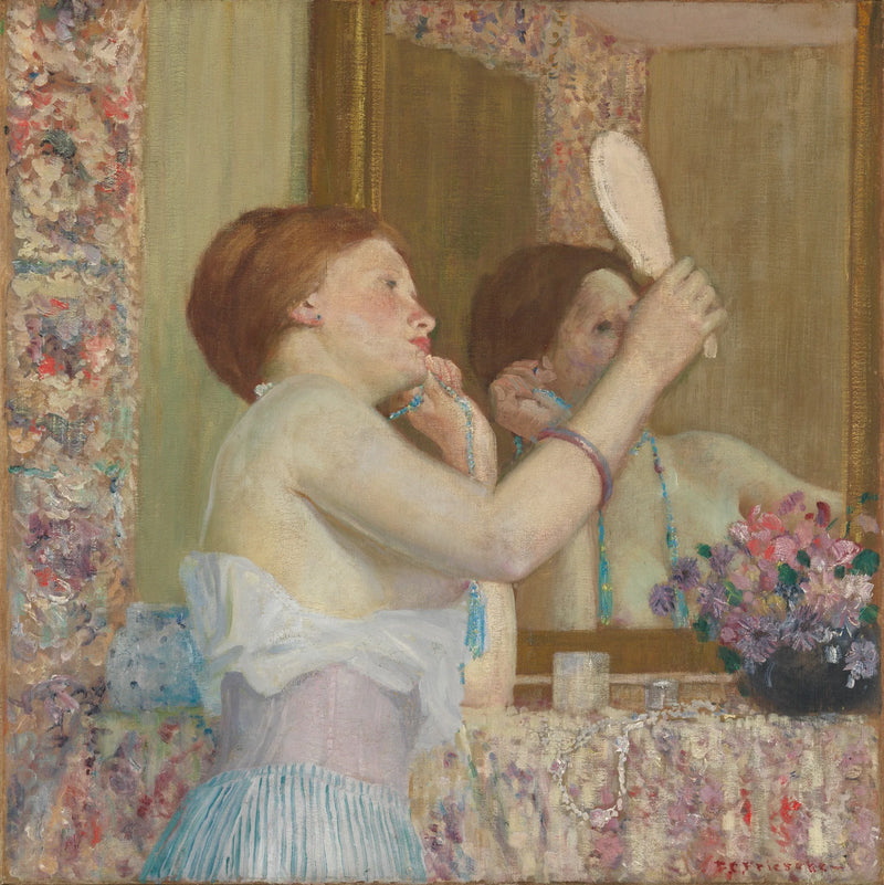 Kadın Kendine Bakarken - Frederick Carl Frieseke