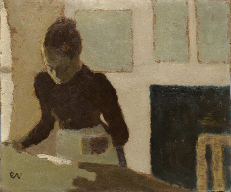 Kadın Ütü Yaparken - Édouard Vuillard