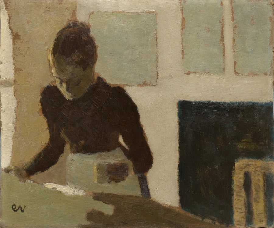 Kadın Ütü Yaparken - Édouard Vuillard