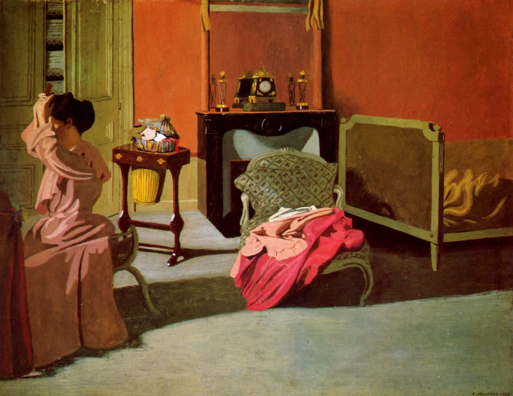 Femme se coiffant - Félix Vallotton - Alpha Reproduction
