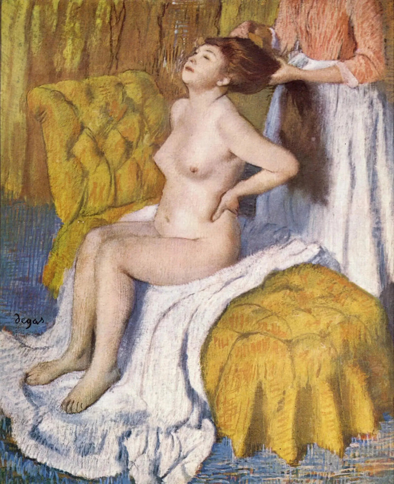 Saçlarını taratan kadın - Edgar Degas