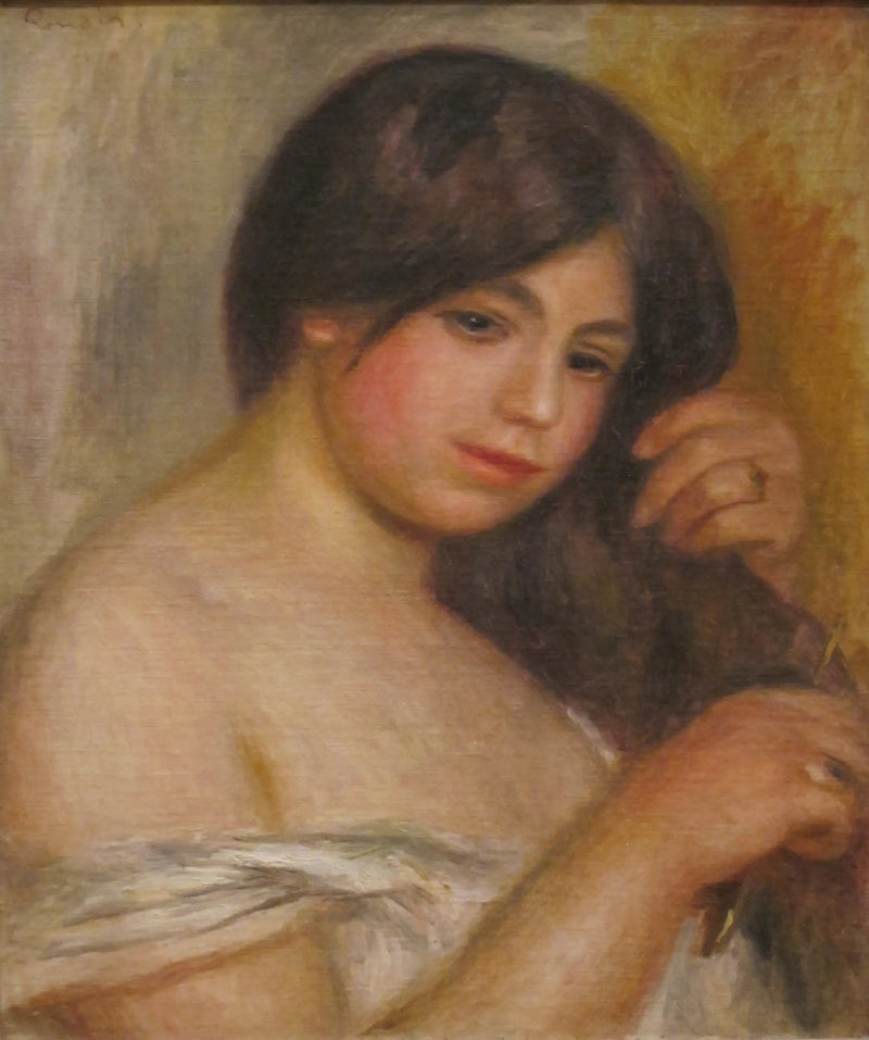 Saçlarını tarayan kadın - Pierre-Auguste Renoir