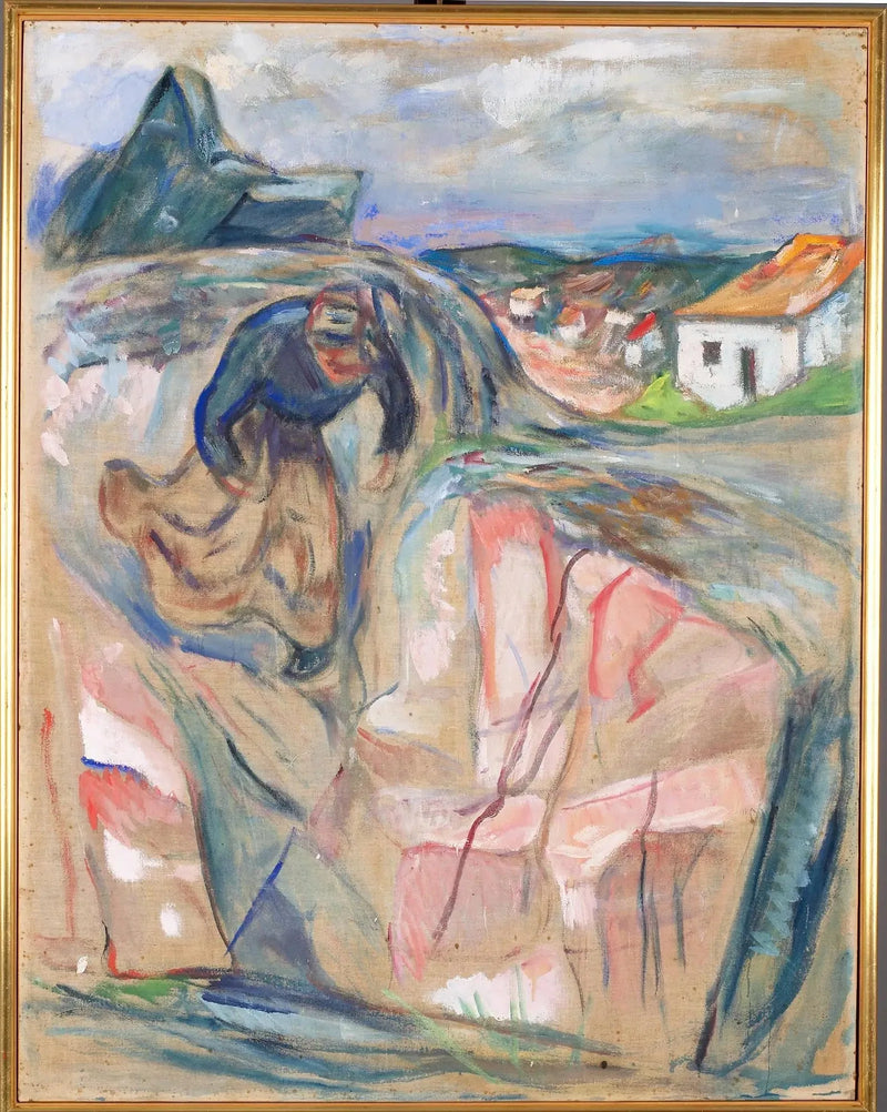 Aşağıya koşan kadın - Edvard Munch