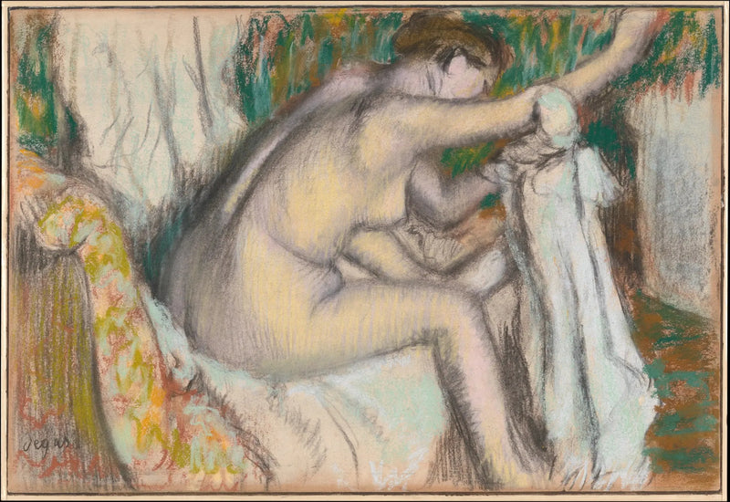 Kolunu kurutan kadın - Edgar Degas