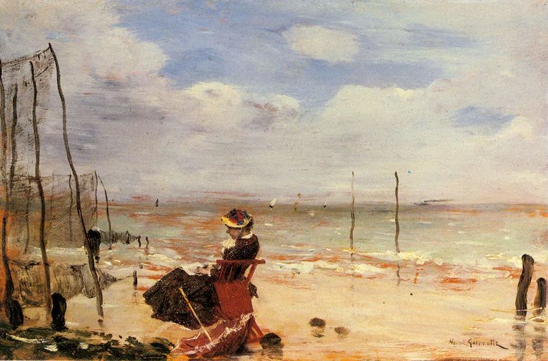 Kadın Plajda - Norbert Gœneutte