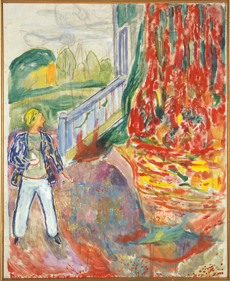 Veranda Merdivenlerinde Kadın - Edvard Munch