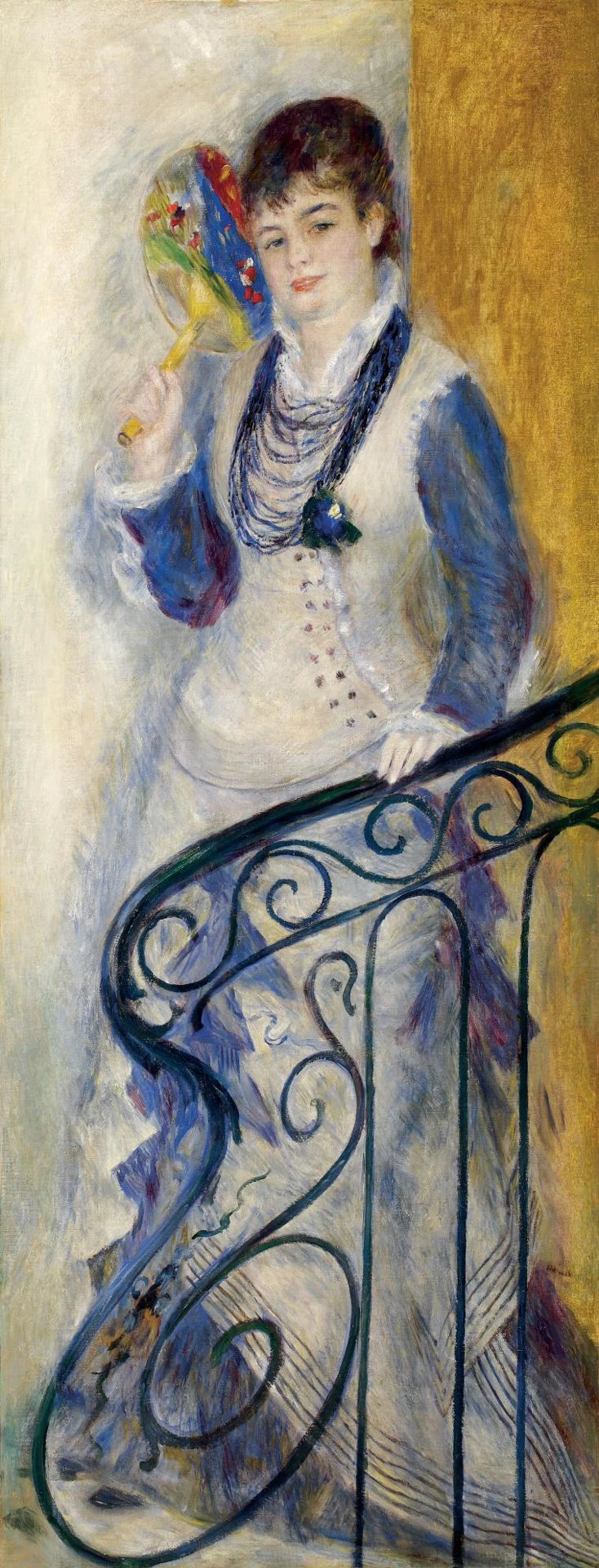 Merdivende Kadın - Pierre-Auguste Renoir