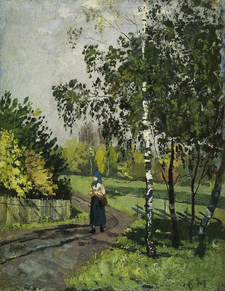 Kırsal Yolda Bir Kadın - Edvard Munch