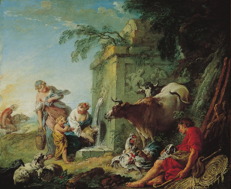 Kadınlar Çeşme Başında - François Boucher