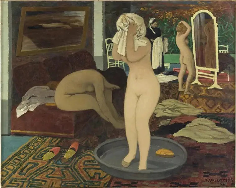Kadınlar Kendi Bakımlarında - Félix Vallotton