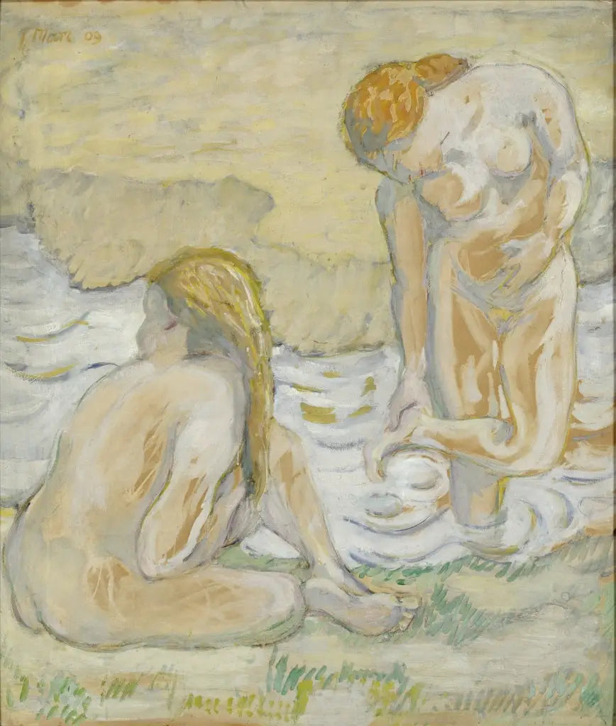 Banyodaki Kadınlar (Açık Kompozisyon II) - Franz Marc