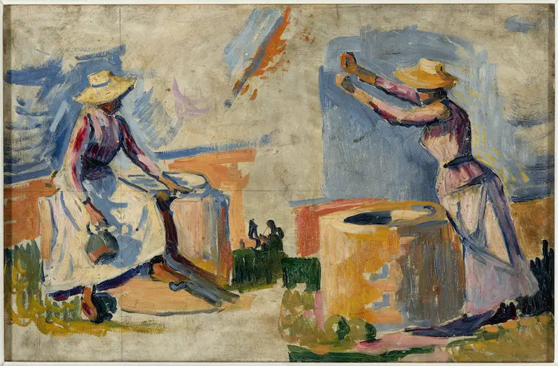 Kuyudaki Kadınlar. Taslak II - Paul Signac