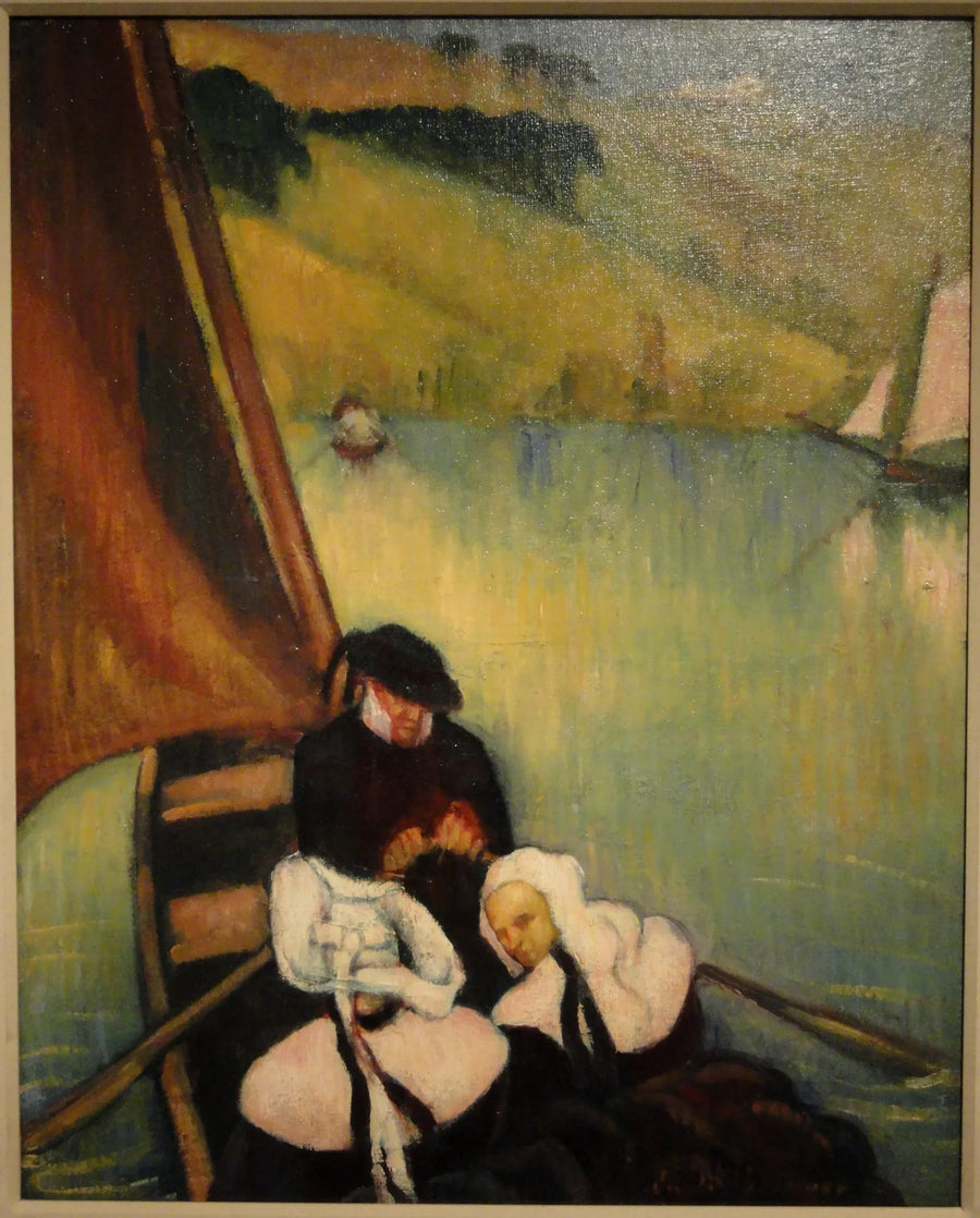 Feminen Brezilyalılar bir feribotta - Émile Bernard