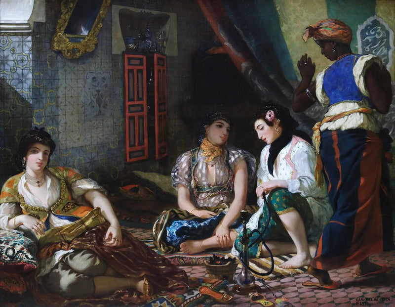 Cezayirli Kadınlar Apartmanlarında - Eugène Delacroix