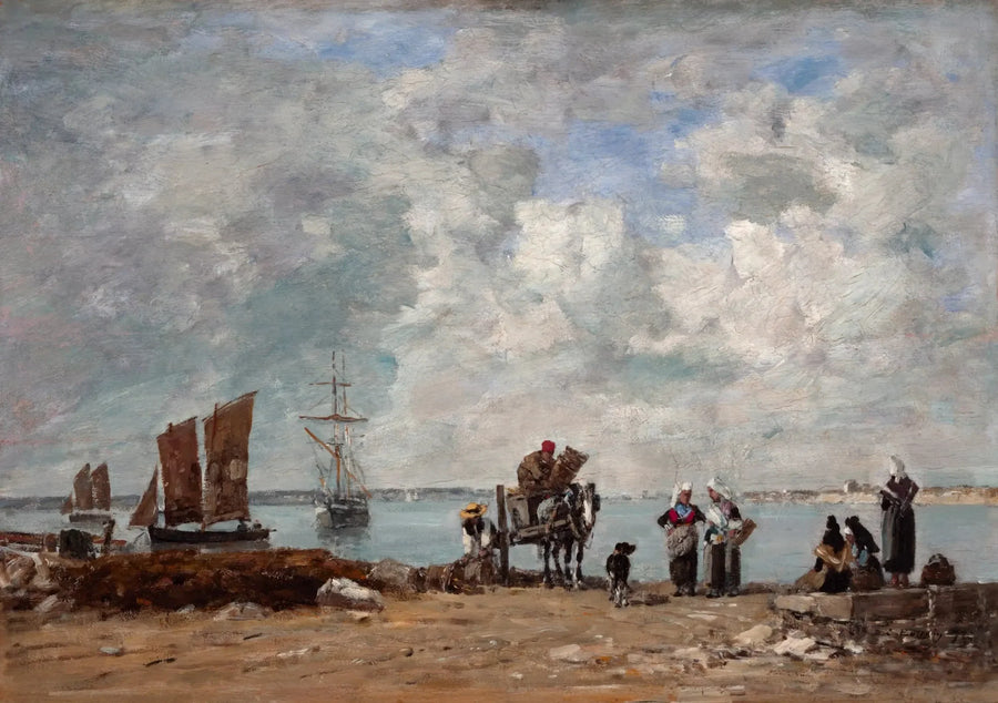 Deniz Kenarındaki Balıkçı Kadınları - Eugène Boudin