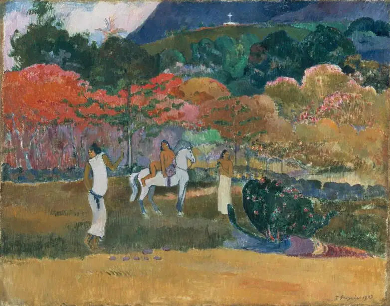 Beyaz at ve kadınlar - Paul Gauguin