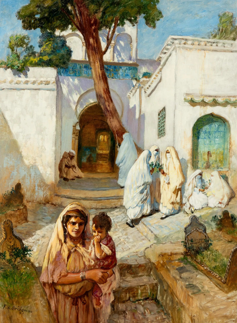 Sidi Abderrahman Yakınlarındaki Kadınlar - Frederick Arthur Bridgman