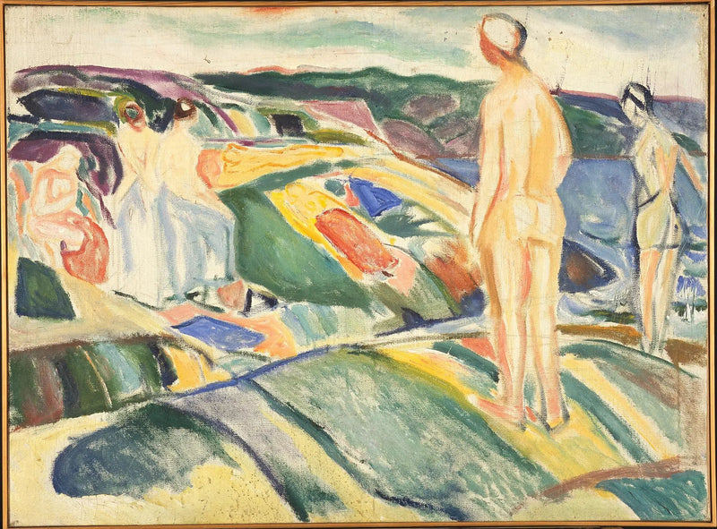 Kayalıklarda Banyo Yapan Kadınlar - Edvard Munch