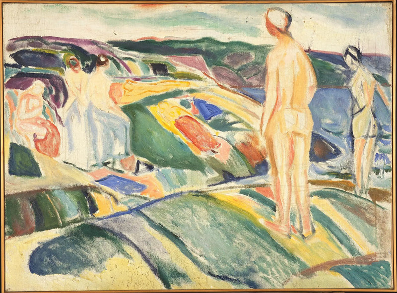 Kayalıklarda Banyo Yapan Kadınlar - Edvard Munch