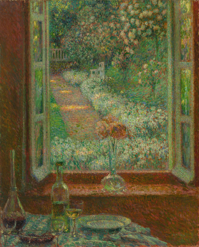 Göz delikli pencere, Gerberoy - Henri Le Sidaner