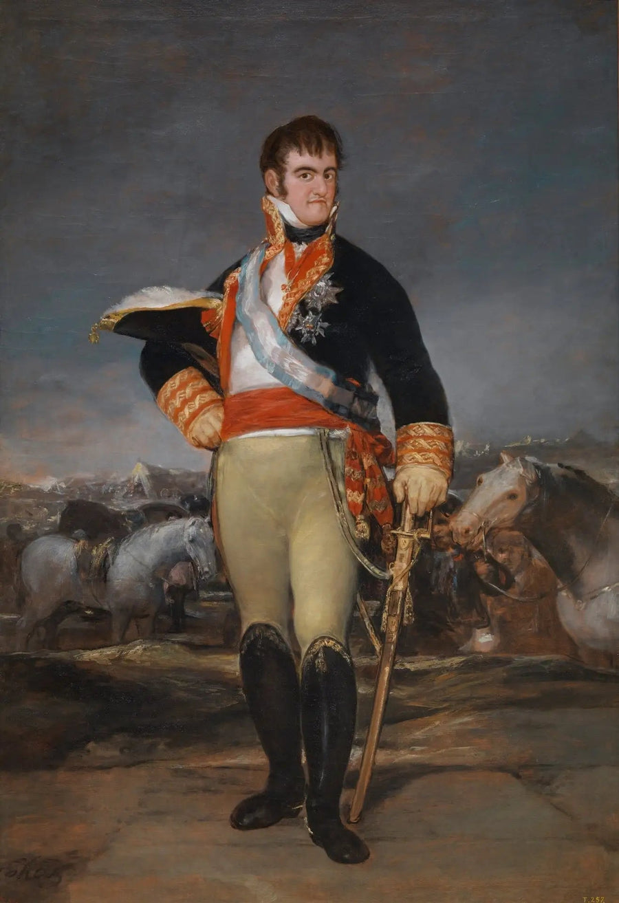 Ferdinand VII bir kamp alanında - Francisco de Goya