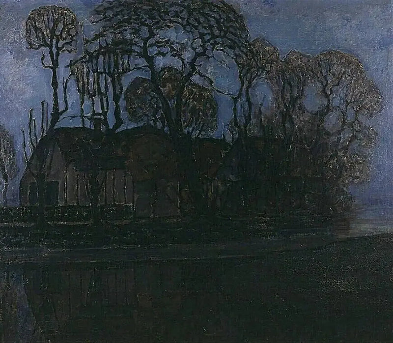 Duivendrecht'te Akşam - Piet Mondrian