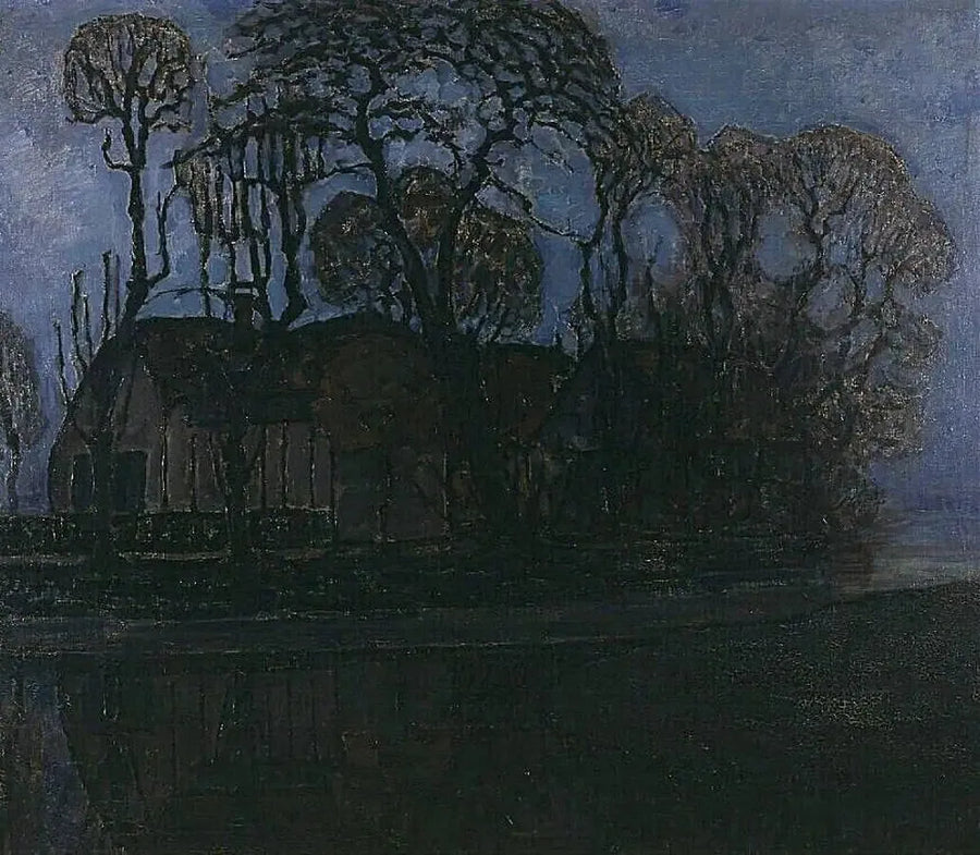 Duivendrecht'te Akşam - Piet Mondrian