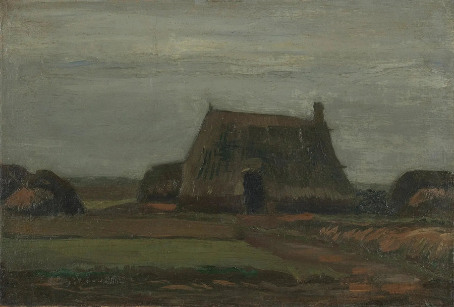 Turba yığınlarıyla çiftlik - Vincent van Gogh