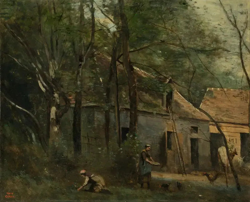 Ormanda Çiftlik - Jean-Baptiste Camille Corot