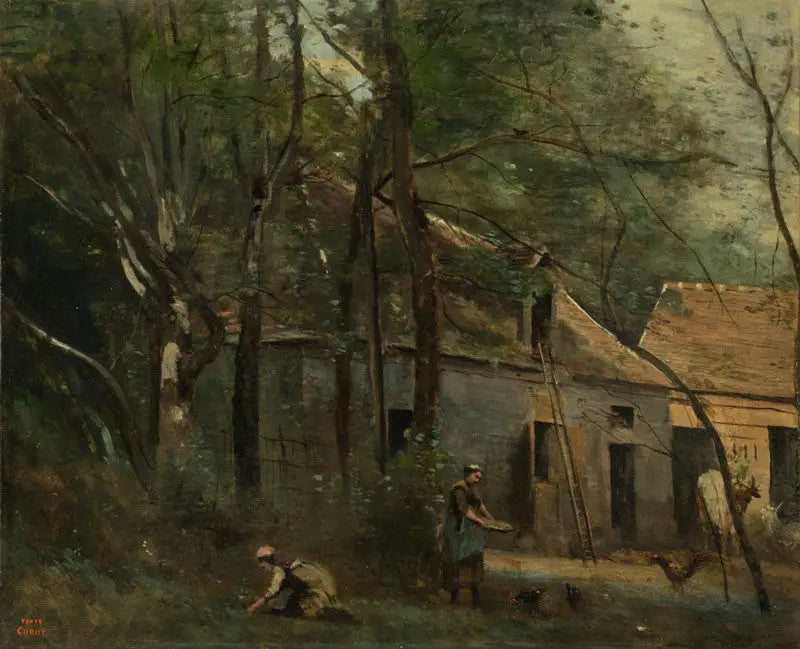 Ormanda Çiftlik - Jean-Baptiste Camille Corot
