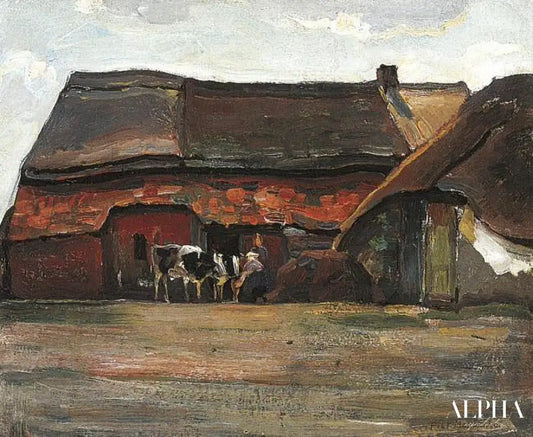 Ferme de Brabant - Mondrian - Reproductions de tableaux et peintures haut de gamme