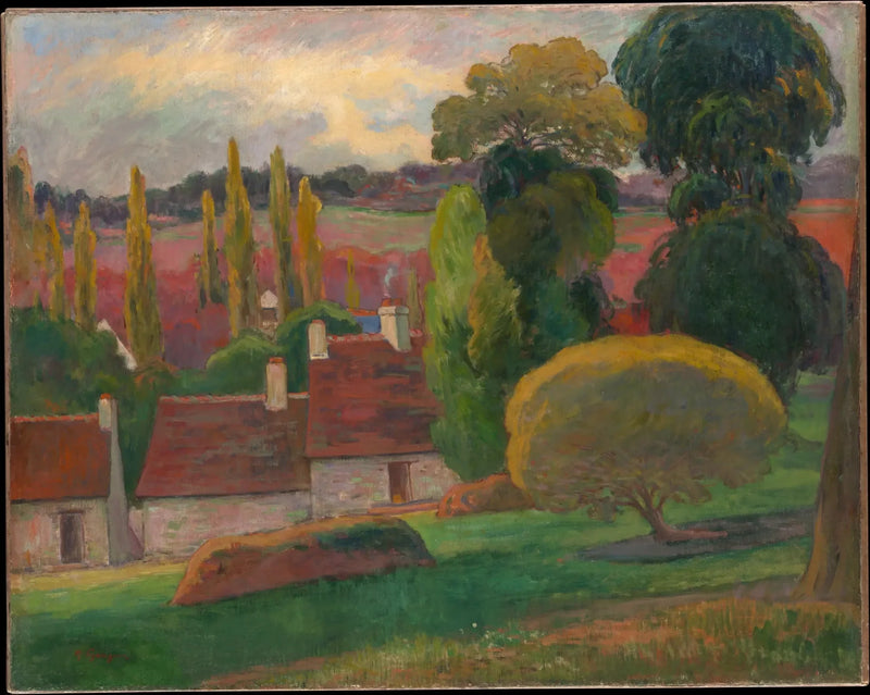 Bretagne'de Çiftlik I - Paul Gauguin