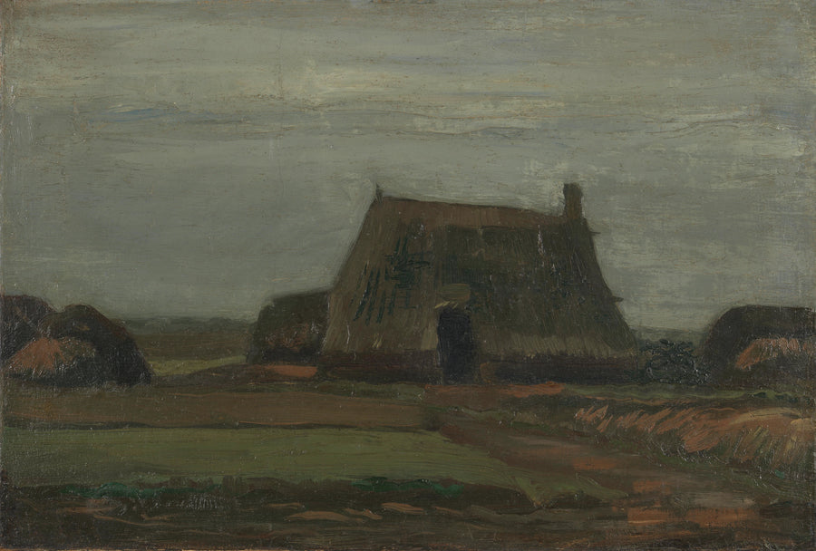 Turba yığınlarıyla çiftlik - Vincent van Gogh