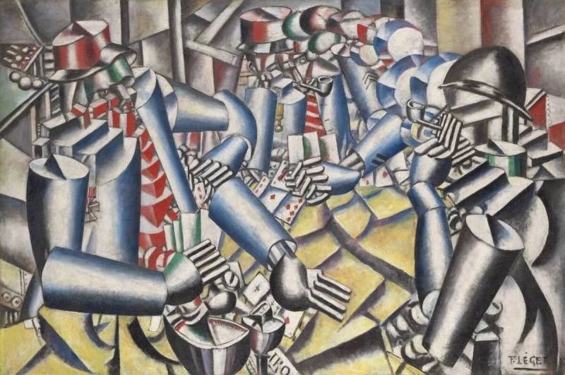 La Partie de cartes, peinture de Fernand Léger